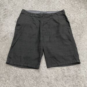 O'neill Y2K Style Skate Surf Chino Shorts Men 32 Black Flat Front Pocket Outdoor